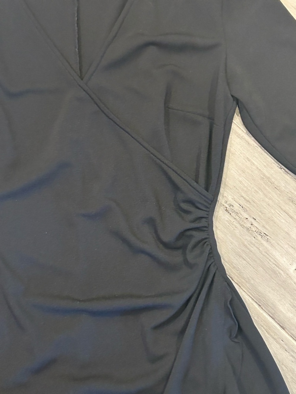 Express Wrap-Style Ruffle-Hem Dress - Picture 4 of 6